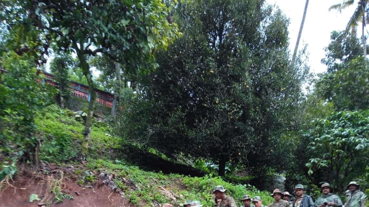 Massive landslides due to heavy rains