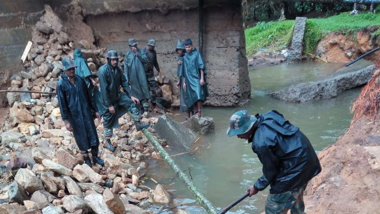 Army reconstructs concrete bridge