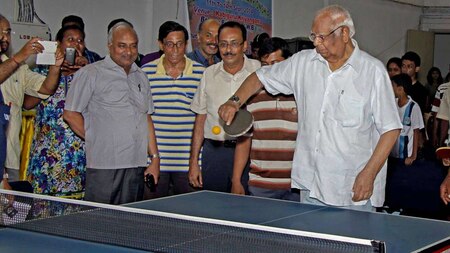 Somnath Chatterjee was a keen follower of Table Tennis