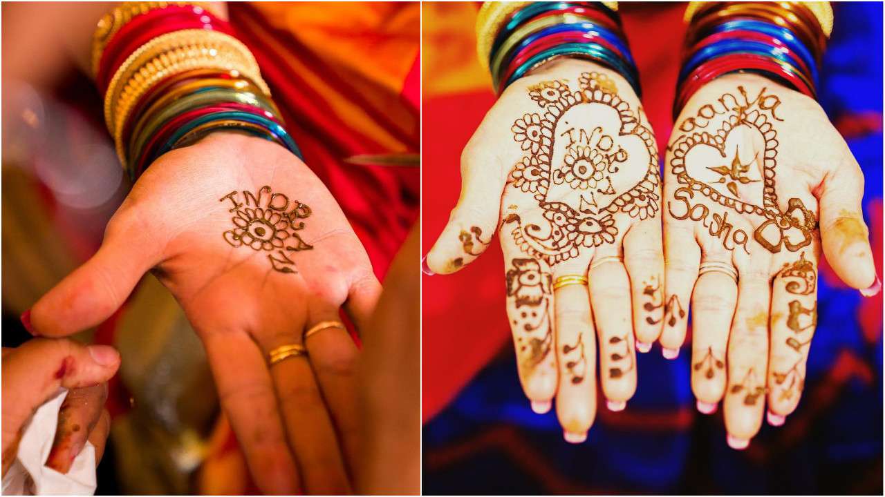 The mehendi says it all!
