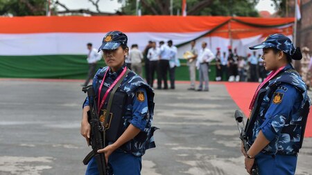 All-women SWAT team at Red Fort keeps vigil at Red Fort on Monday