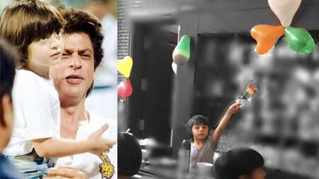 Shah Rukh Khan celebrates Independence Day with AbRam