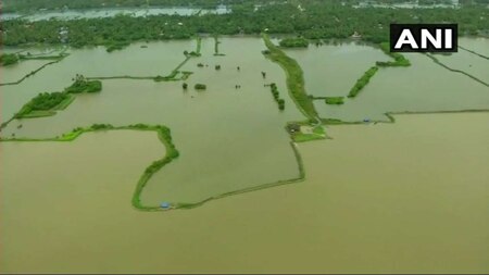Aerial view of Kerala