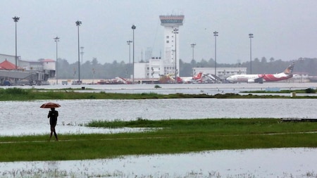 Cochin international airport submerged