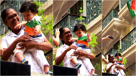 Taimur was dressed perfectly for the Independence Day celebrations