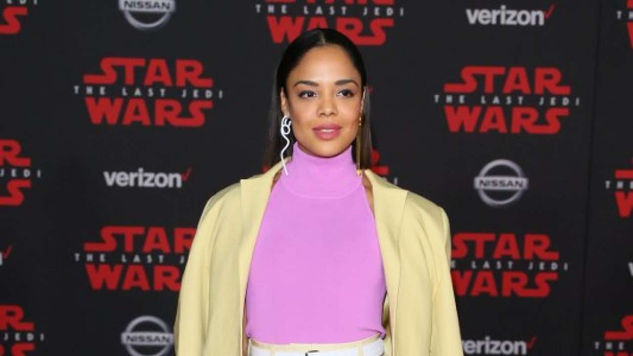 Tessa Thompson, Justin Theroux Premiere 'Lady and the Tramp' Remake