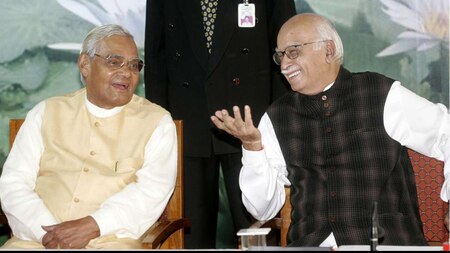 Vajpayee and his deputy Advani
