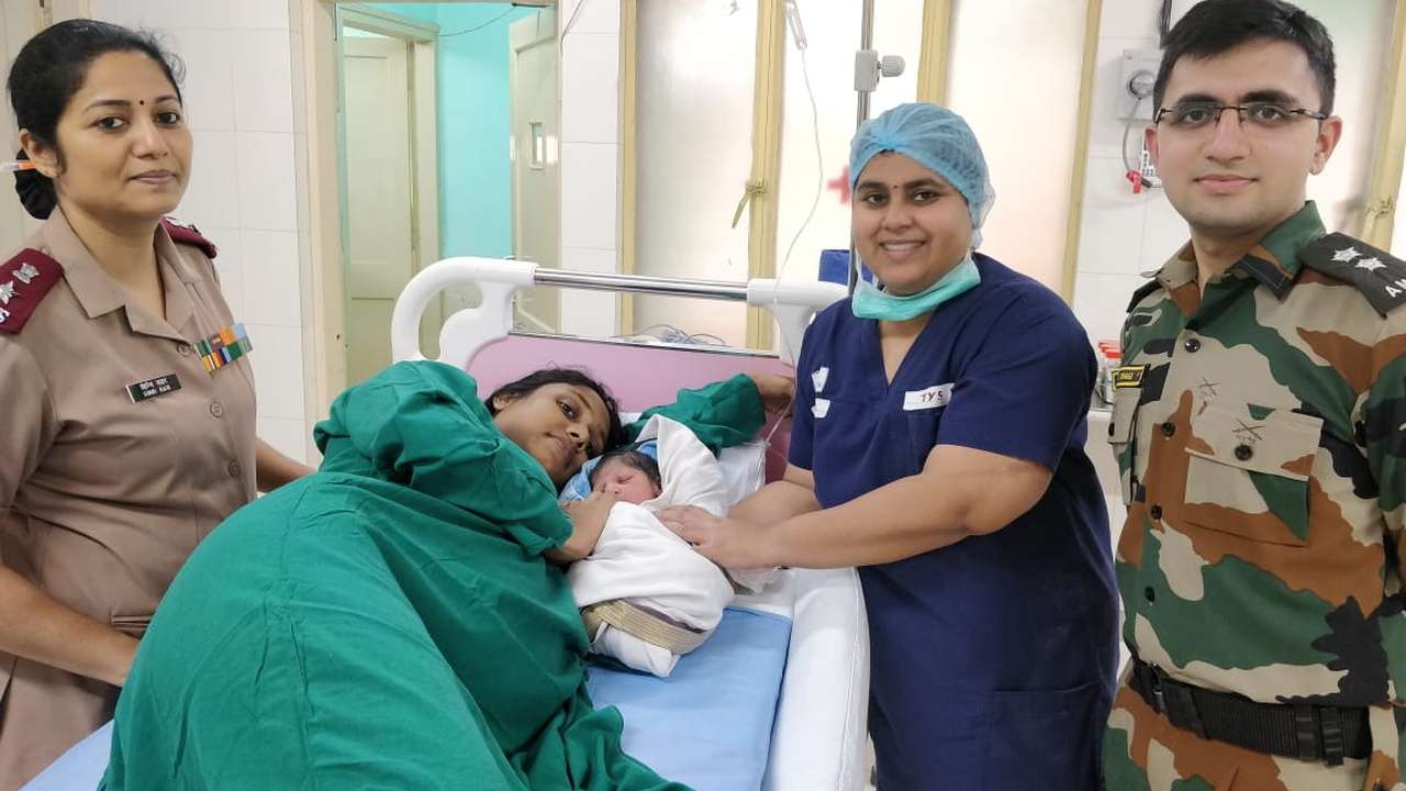 Kerala Floods Pregnant lady rescued by Indian Navy gives