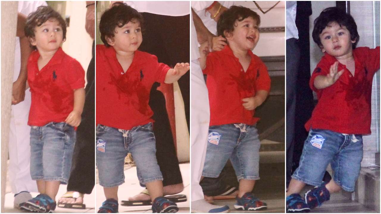Little Tai bidding good bye to the paparazzi