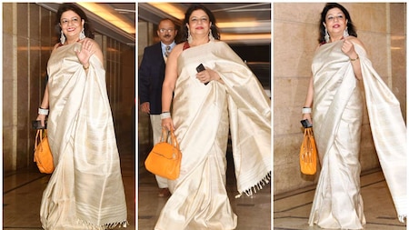 Madhu Chopra arrives for the party