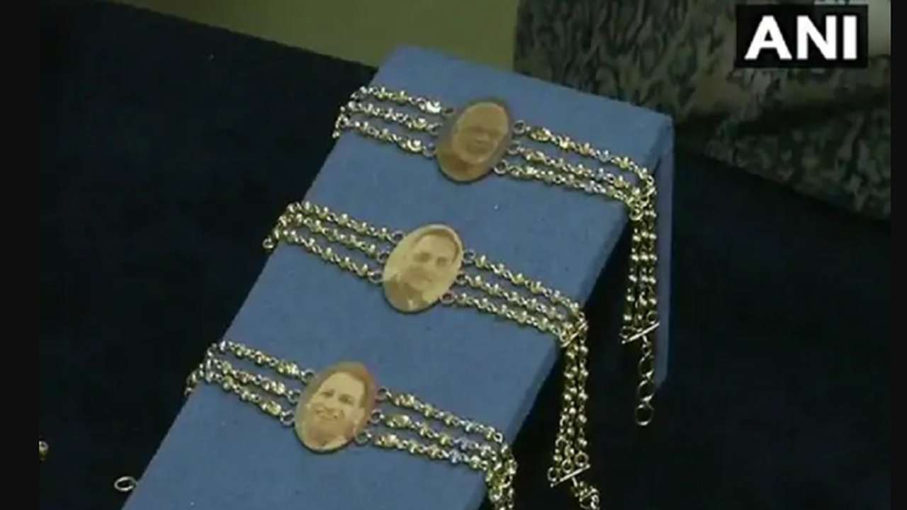 Rakhi Rupani Raksha Bandhan 2018: Golden rakhis featuring PM Modi, Adityanath and ...