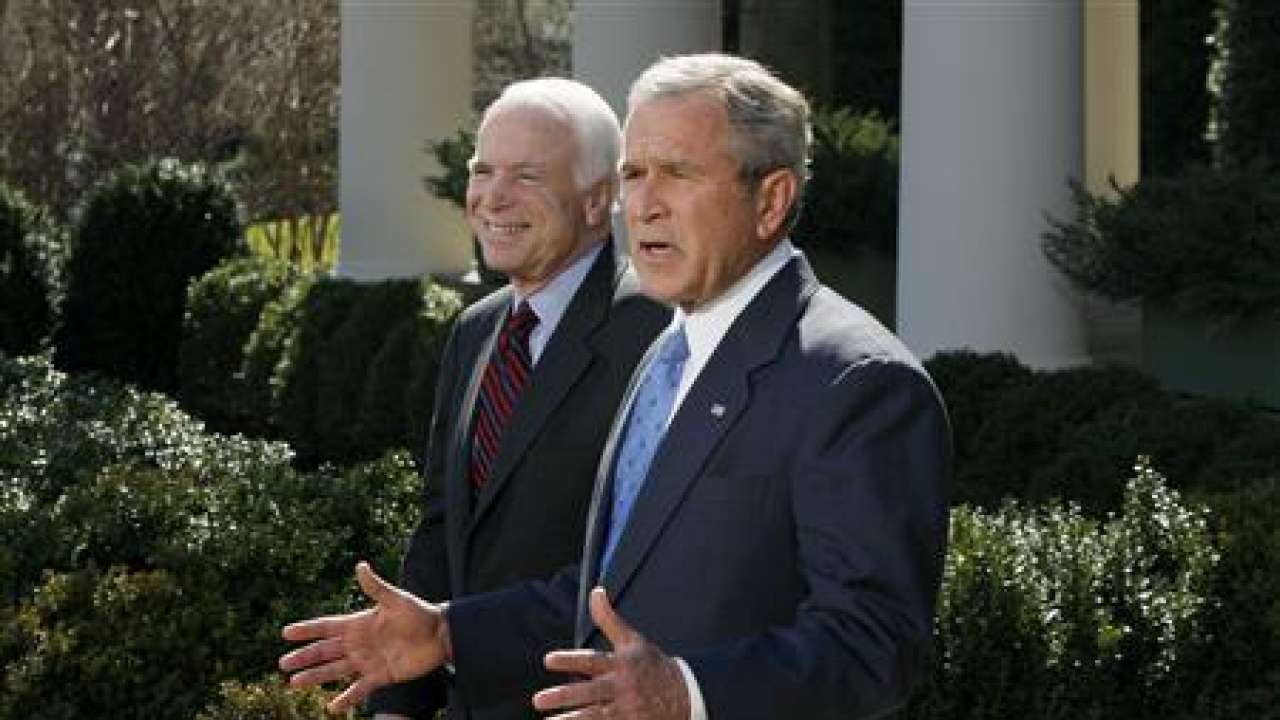 Former President George W Bush's message