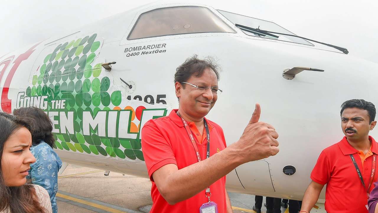 India's first ever biojet fuel flight