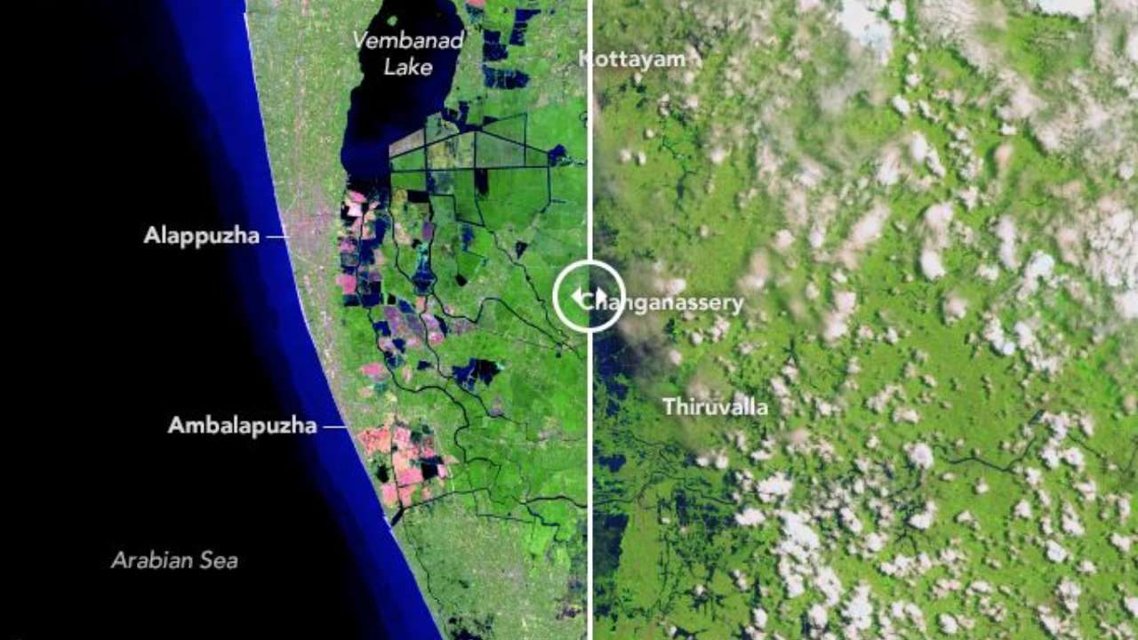 Kerala floods: NASA's before and after photos show 