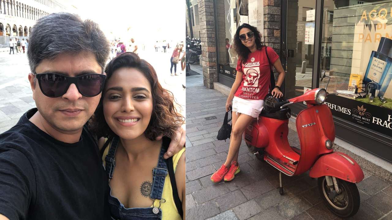 Swara made her relationship Insta official with this picture (left)