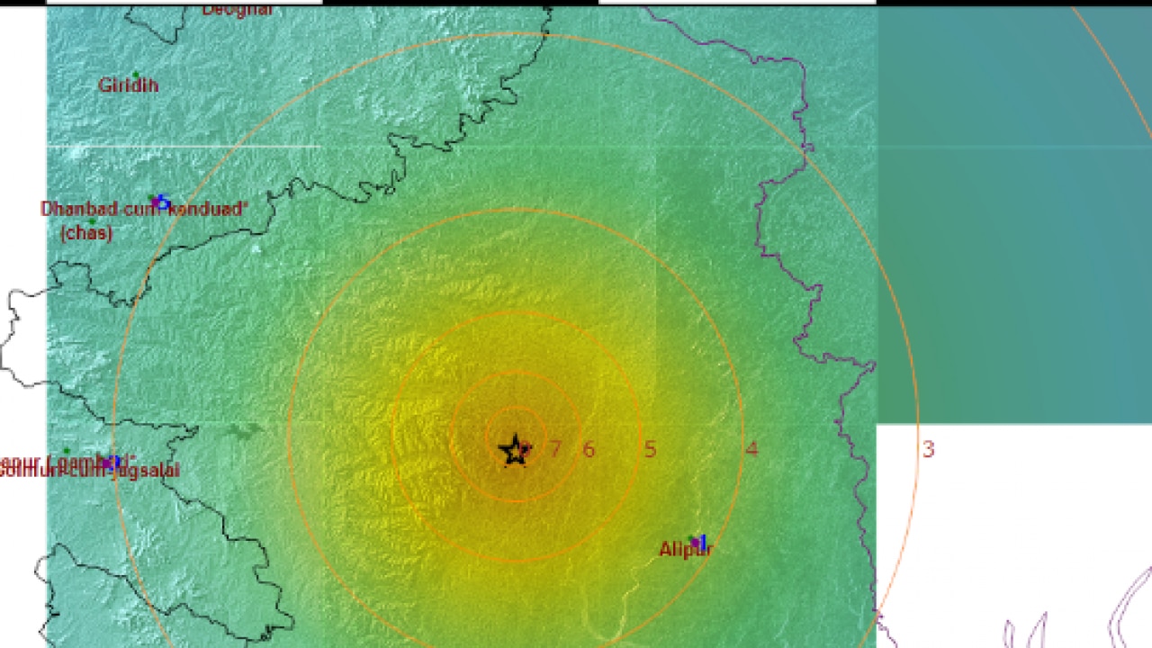 Highest magnitude earthquake in west bengal