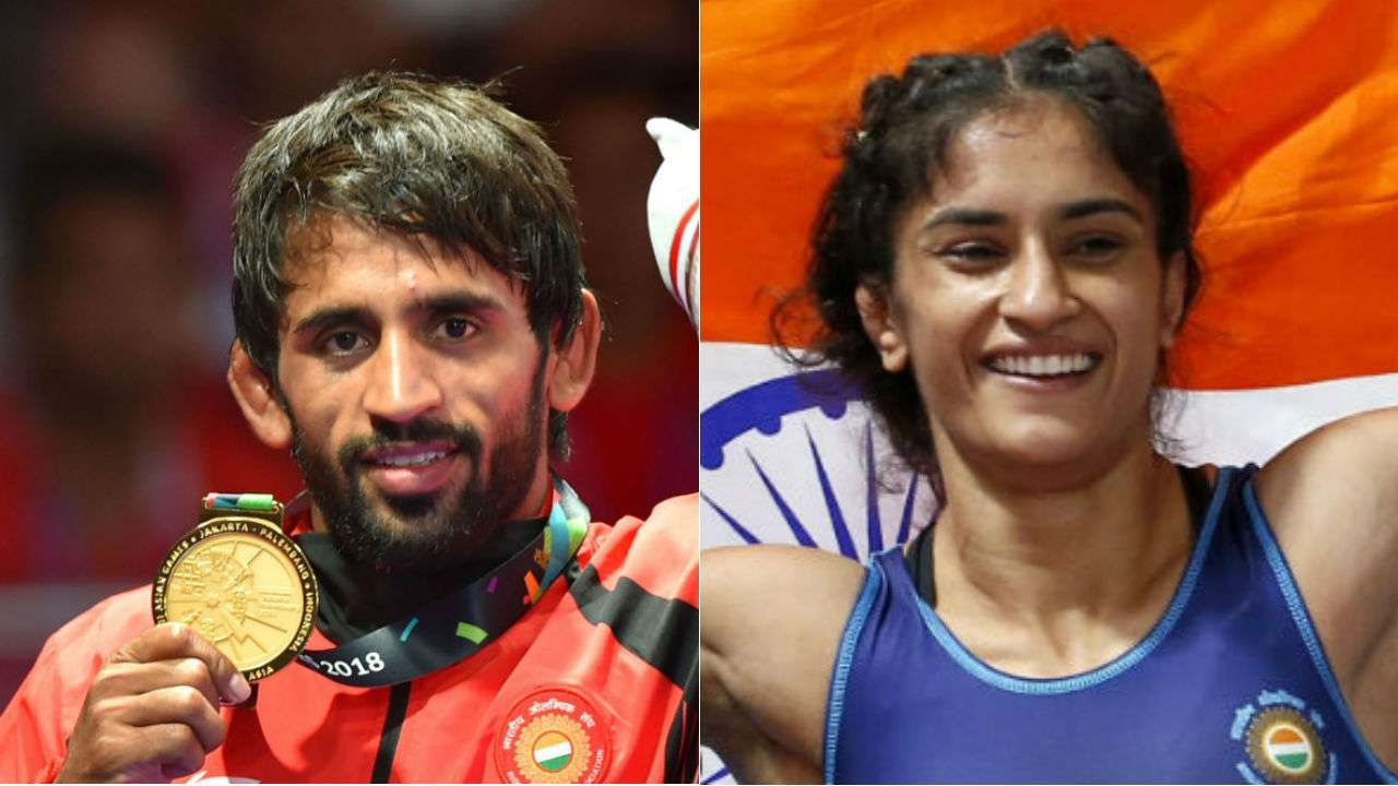 Wrestlers Bajrang Punia, Vinesh Phogat in race for Khel Ratna award ...