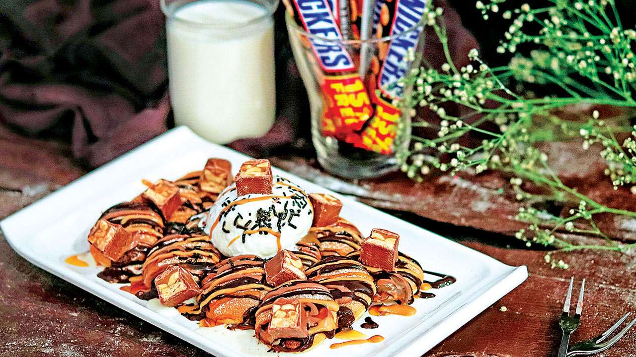 Snickers Minipancakes