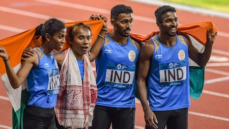 Team India 4x400m mixed relay