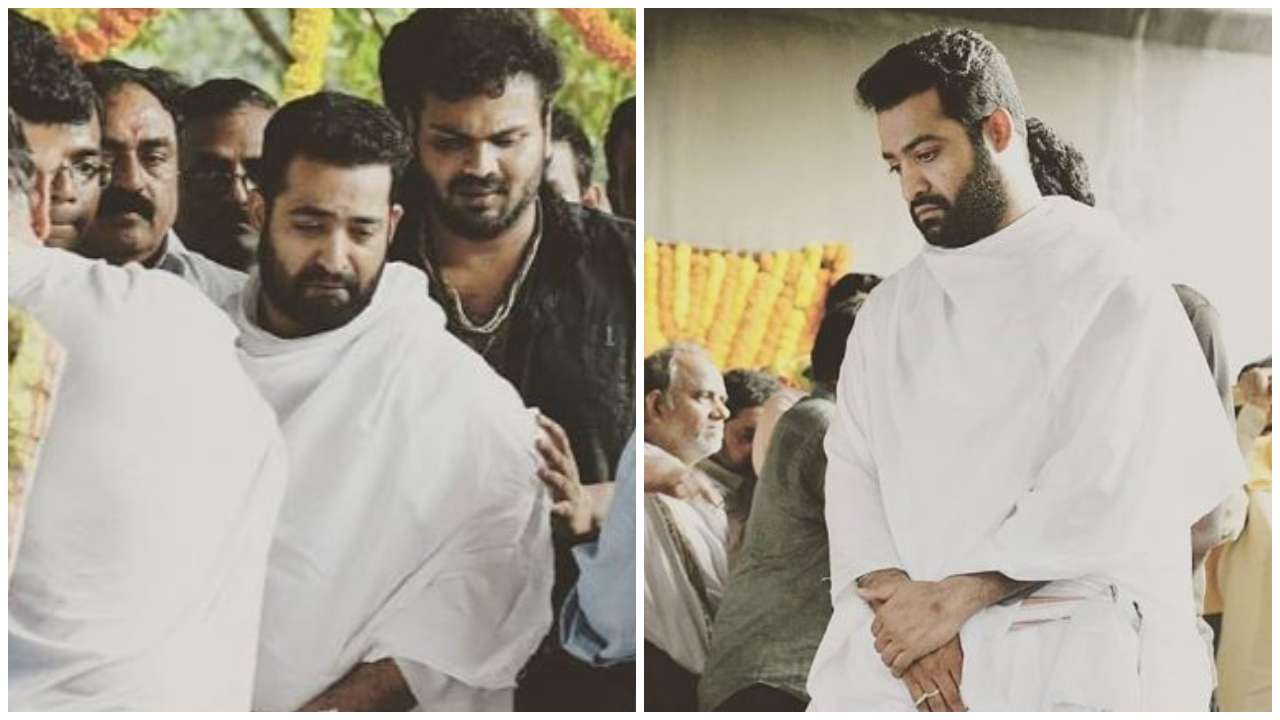 Jr NTR's teary-eyed pictures from his father Nandamuri Harikrishna's