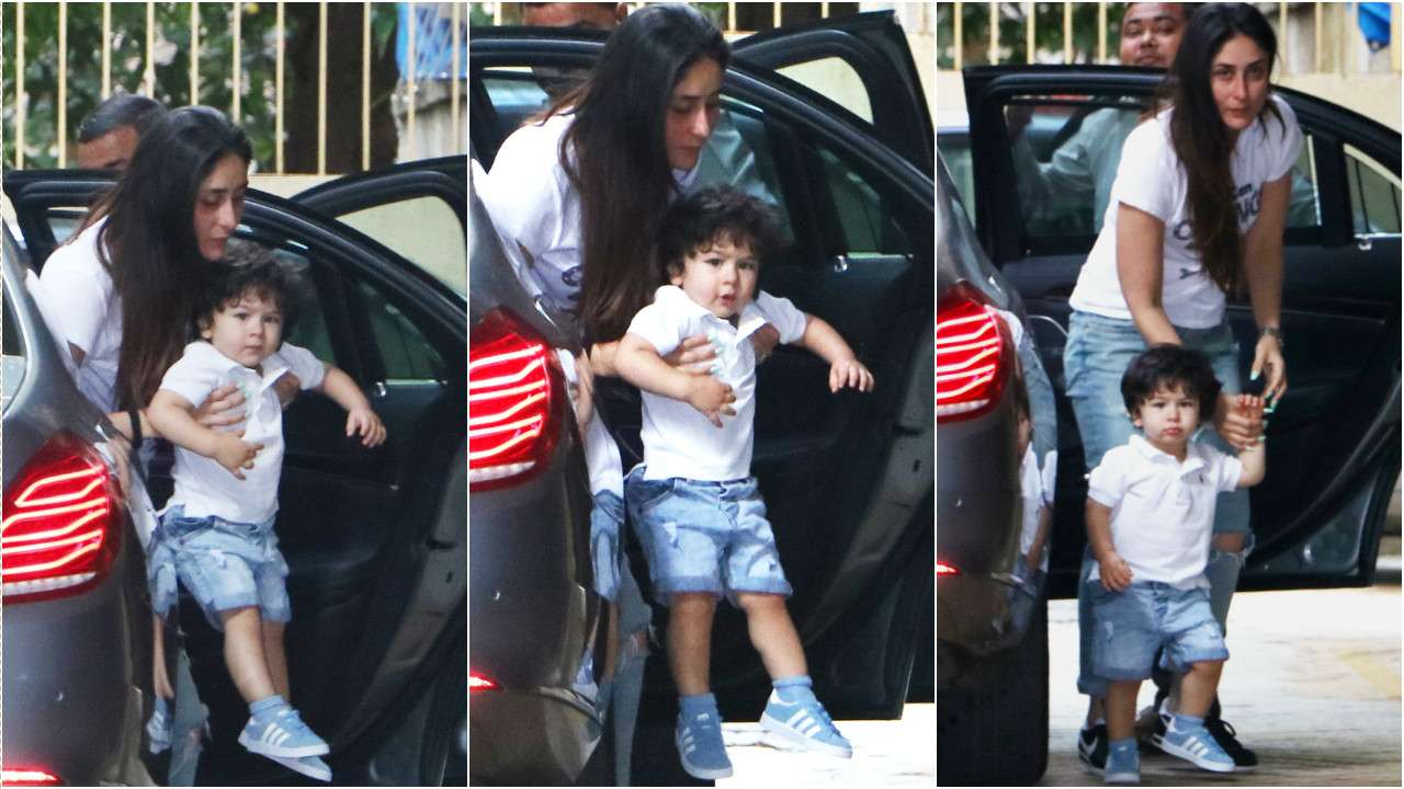 Prince Taimur steps out with mom Kareena