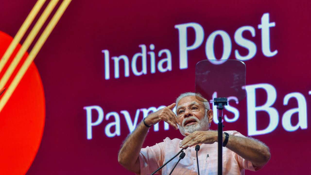 PM Modi said postmen, in thier new avatar, will not only be bankers but also digital teachers