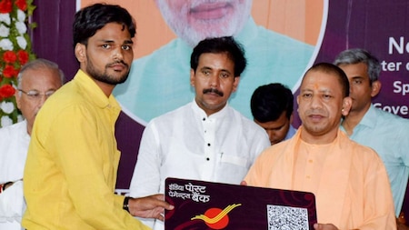 Uttar Pradesh Chief Minister Yogi Adityanath during the launch of 