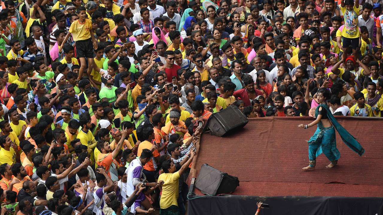 Devotees celebrate Janmashtami