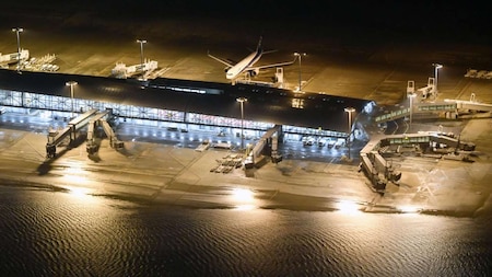Aerial view of Kansai Airport