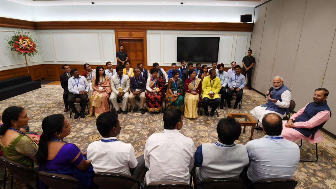 PM Modi interacts with national award-winning teachers on the eve of Teachers' Day