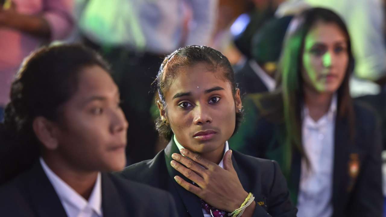 Swapna Barman, Hima Das and Manika Batra