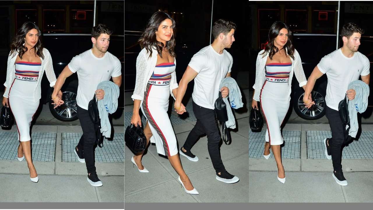 Priyanka Chopra and Nick Jonas arrive hand-in-hand