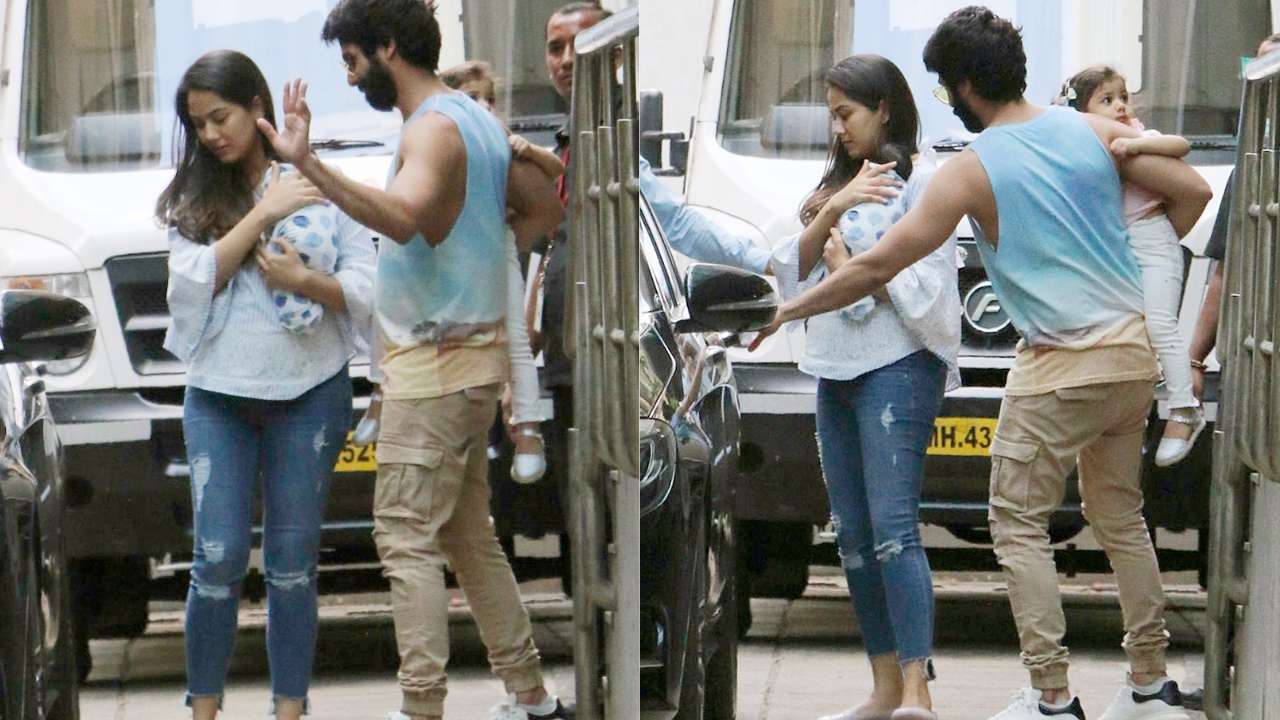 Shahid escorts Mira to the car