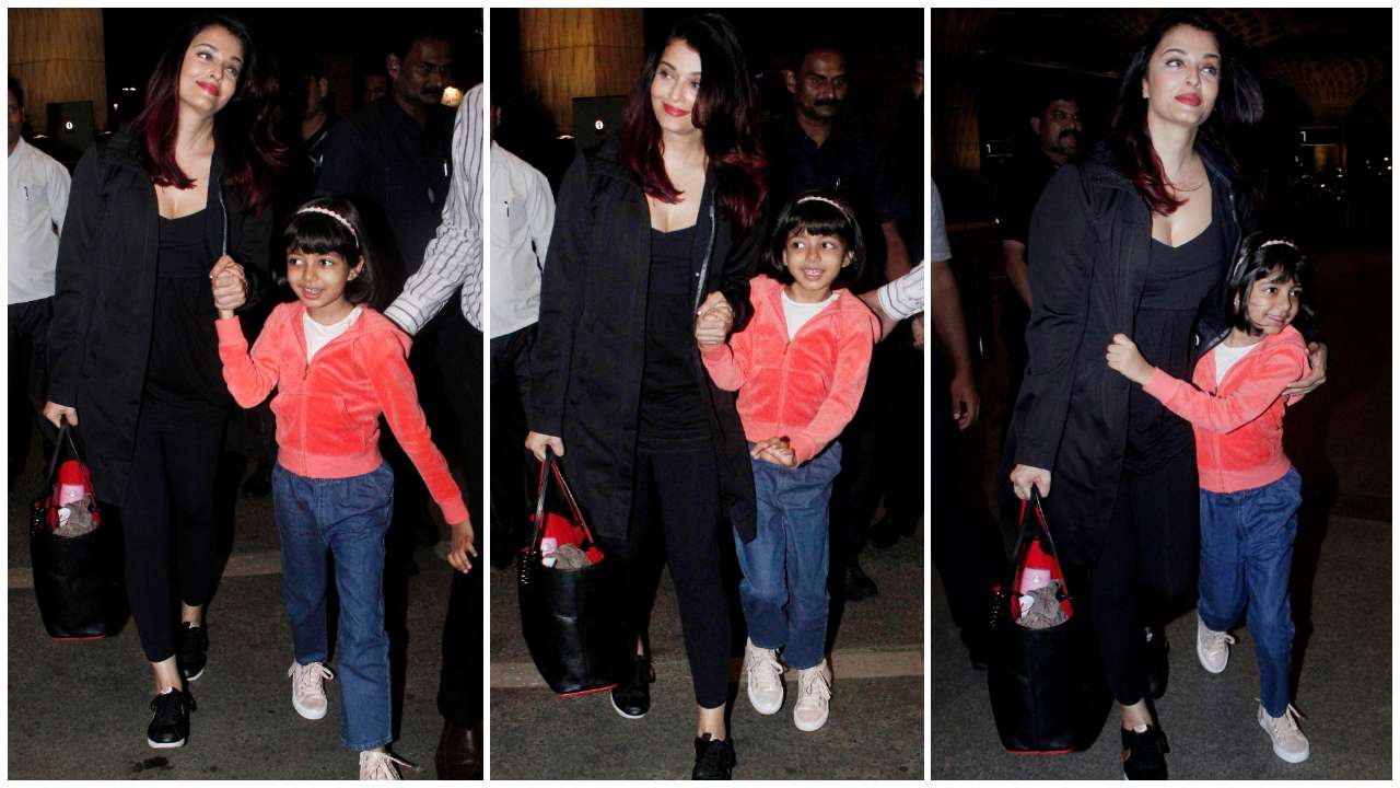 Aishwarya Rai Bachchan with daughter Aaradhya Bachchan