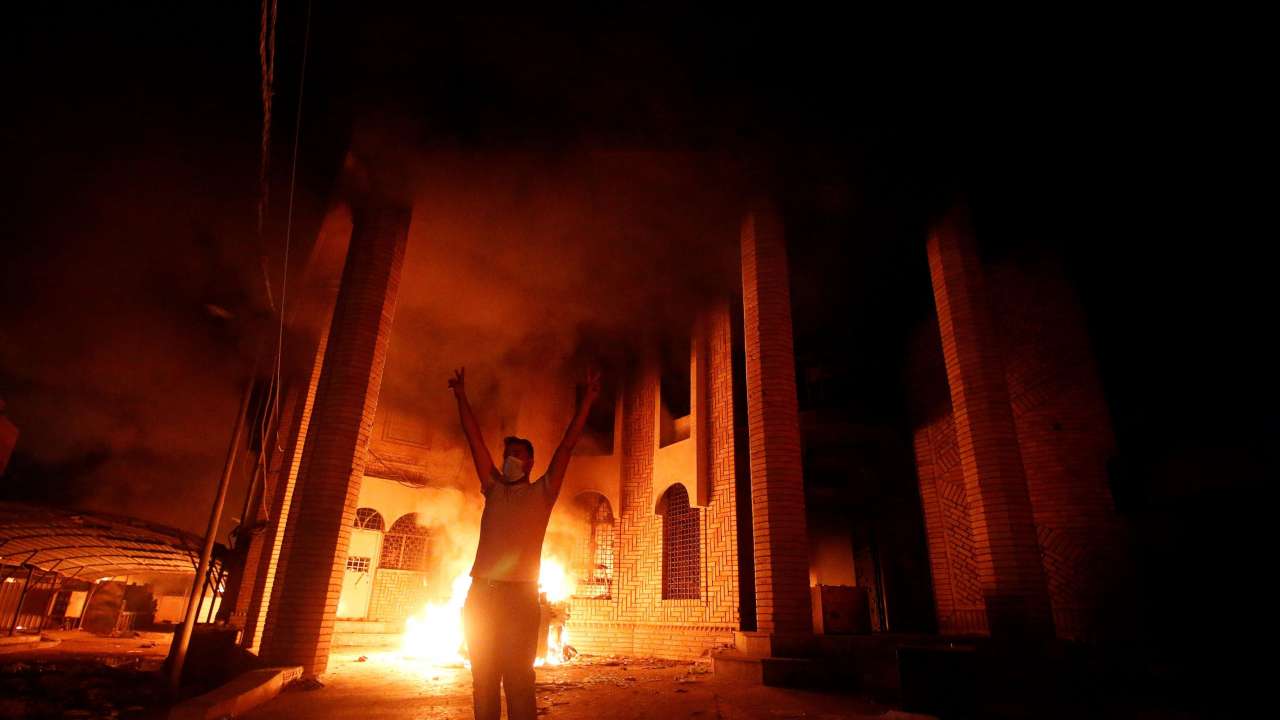 Protesters in Basra