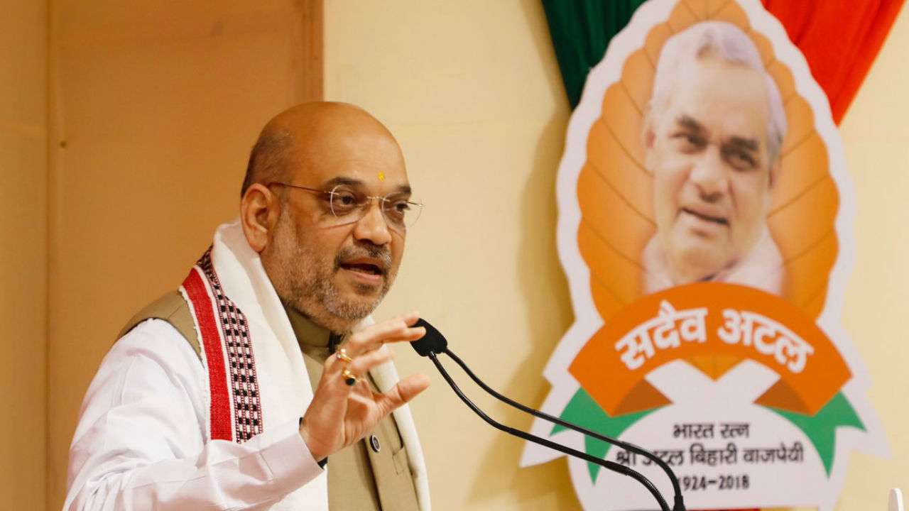 Amit Shah attacks Congress at national executive meeting