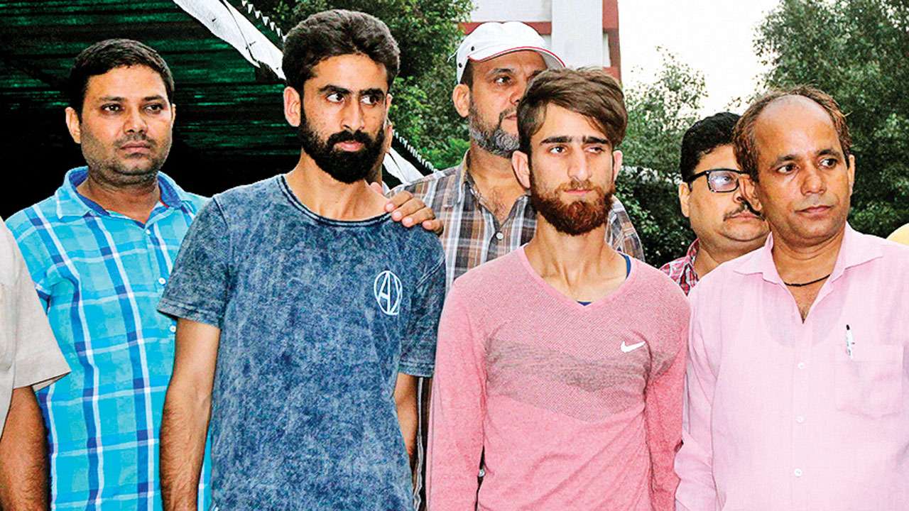 Delhi Two arrested Jammu and Kashmir men have terror links