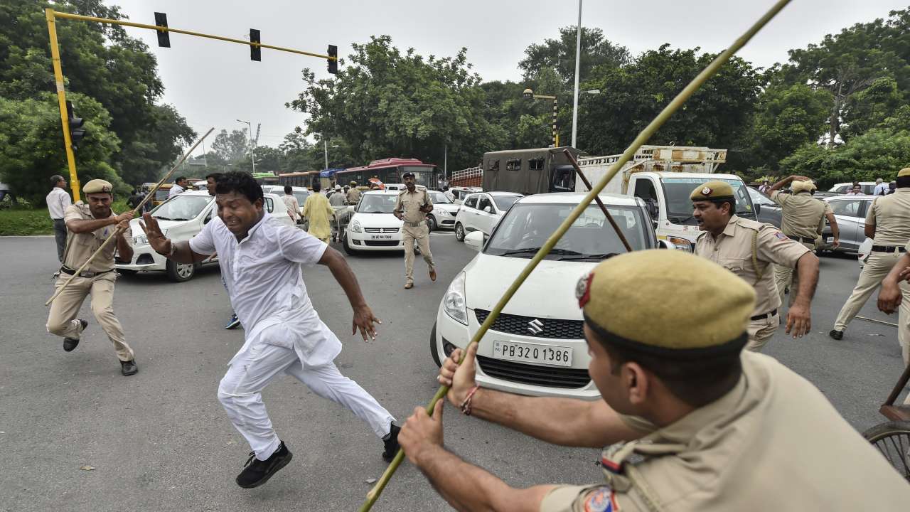 Police spring into action