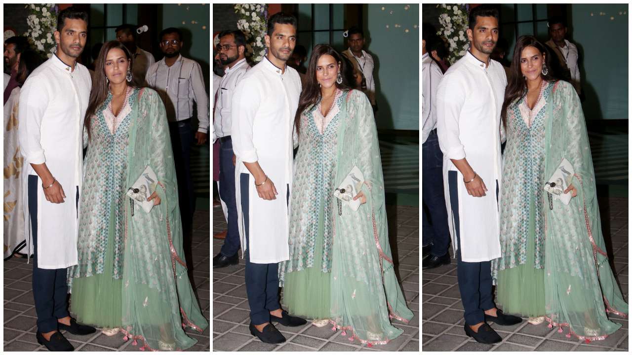 Neha Dhupia with Angad Bedi