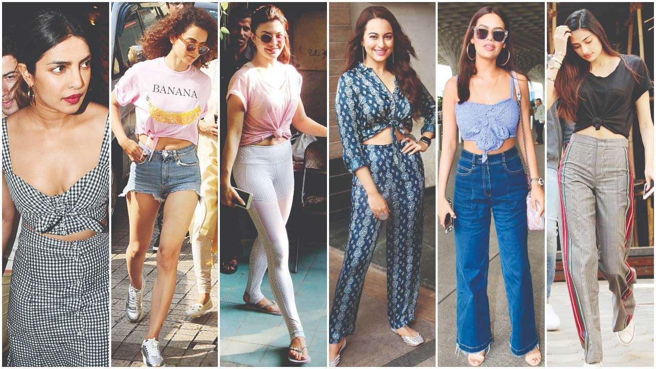 A knotty affair: Priyanka Chopra, Kangana Ranaut, Jacqueline Fernanadez fall for the allure of the front knots