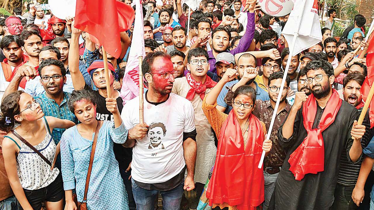 United Left wins big in JNUSU elections