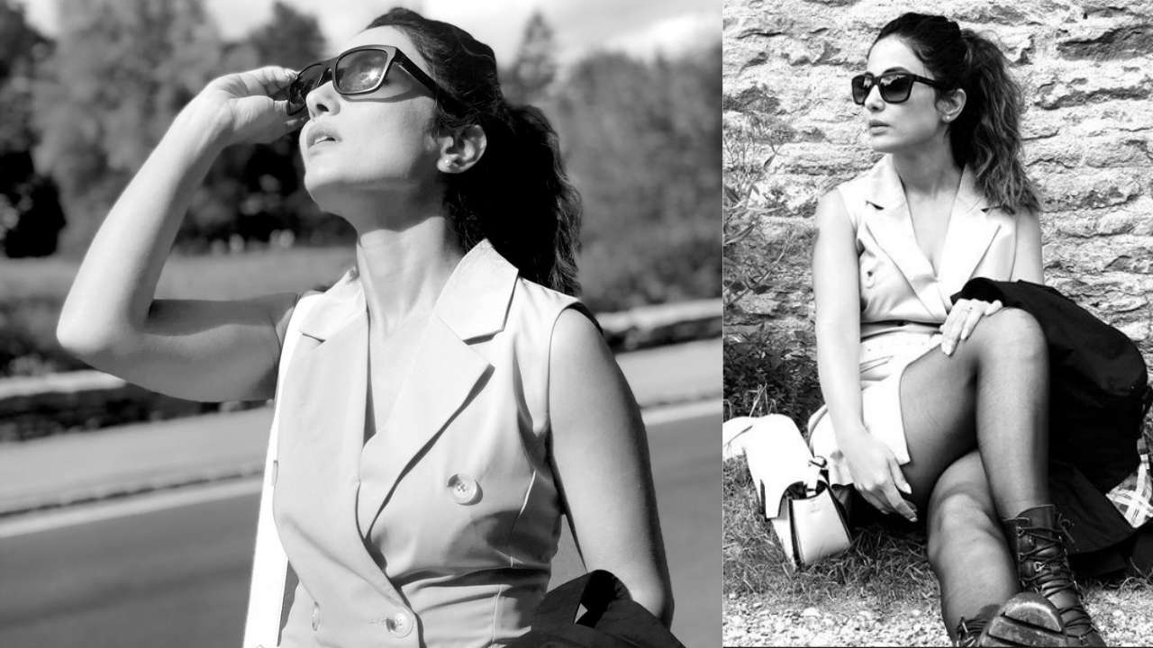 Hina Khan doing what she does best, posing and slaying
