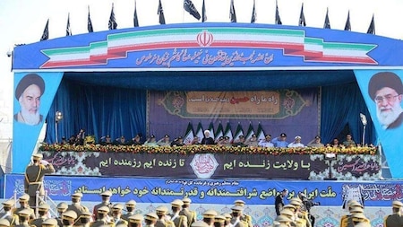 Annual military parade in Tehran