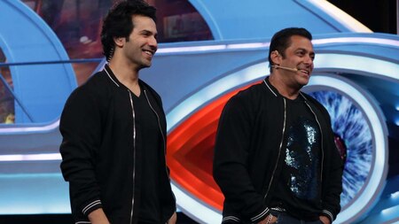 Varun Dhawan graces Bigg Boss 12 Weekend Ka Vaar with Salman Khan