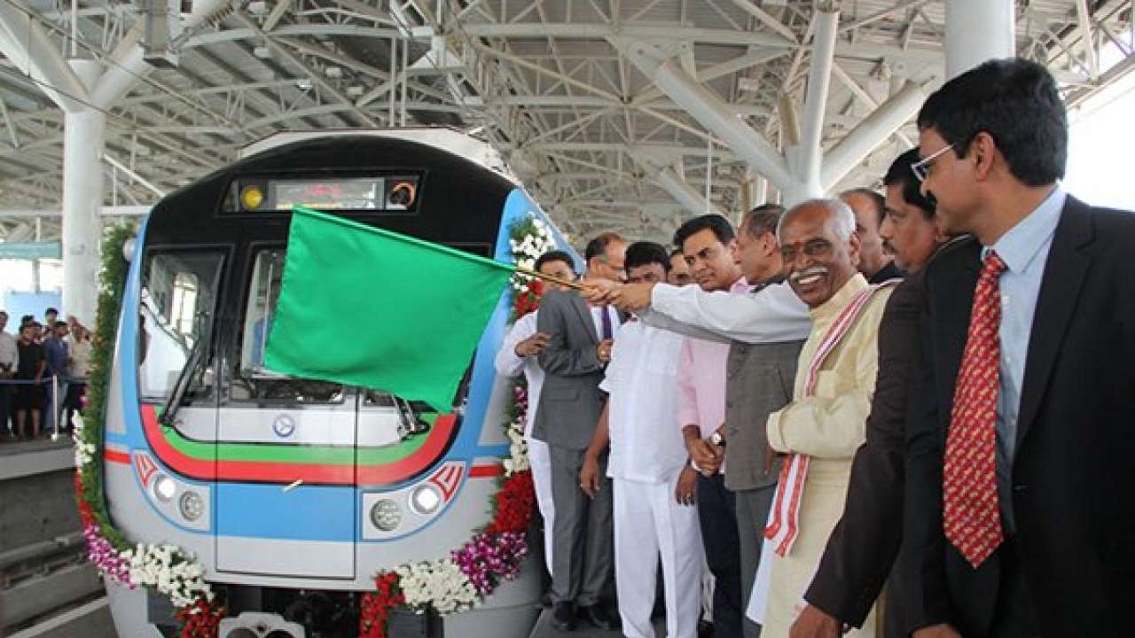 Hyderabad inaugurates 16-km stretch between ameerpet and lb nagar