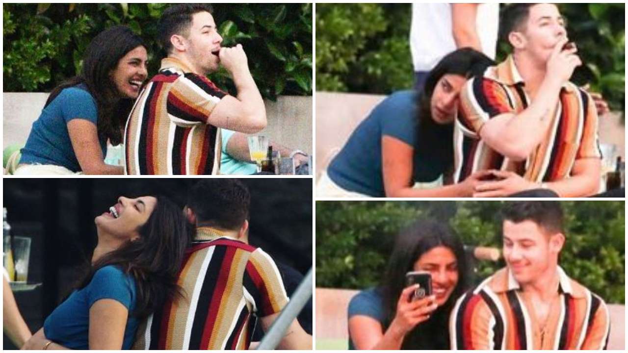 The lovely couple having a blast together!