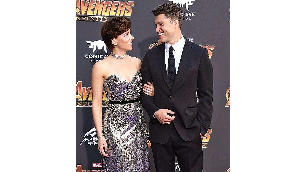 Scarlett Johansson and Colin Jost