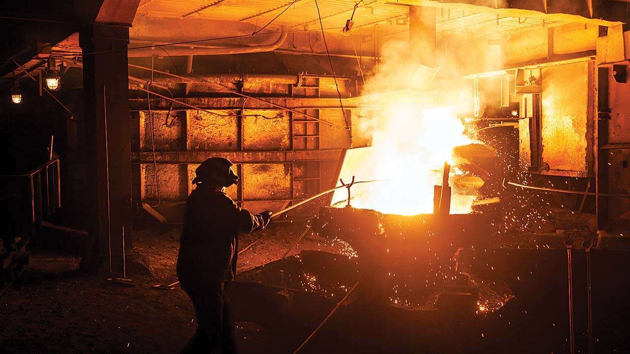 Steel factory file photo Steel factory file photo