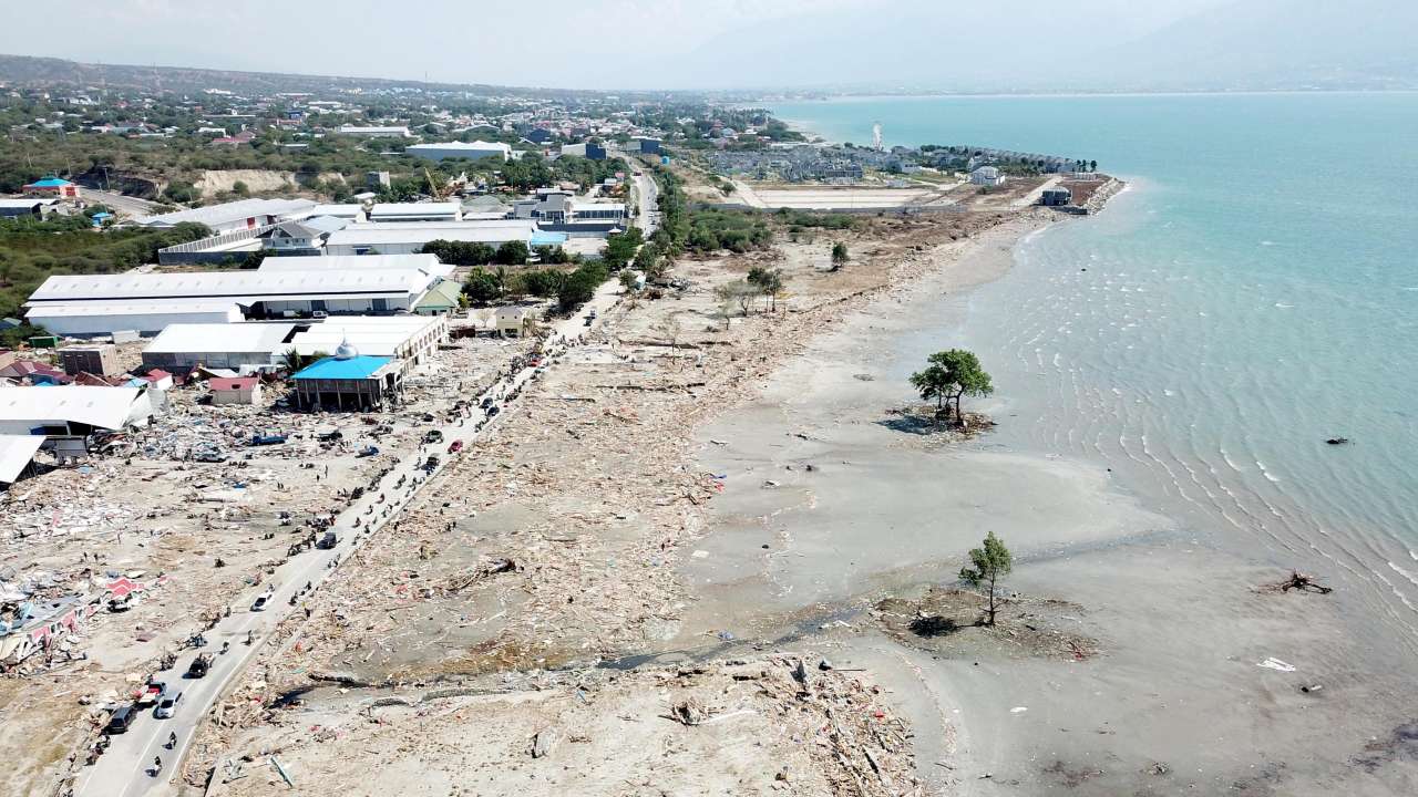 Devastating impact of the earthquake and tsunami