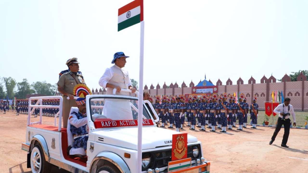 Rajnath Singh being given guard of honour Rajnath Singh being given guard of honour